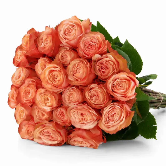 A bouquet of Kahala Roses, with soft yellow and peach gradients, symbolizing grace, warmth, and elegance in a delicate, romantic arrangement.